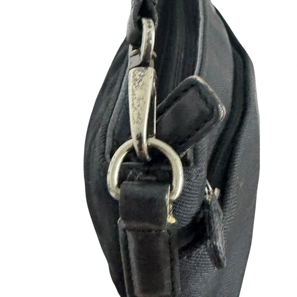 Coach Y2K VTG Mercer Demi 7407 black nylon mini shoulder bag clutch purse